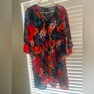 Johnny Was Floral Tropical Dress